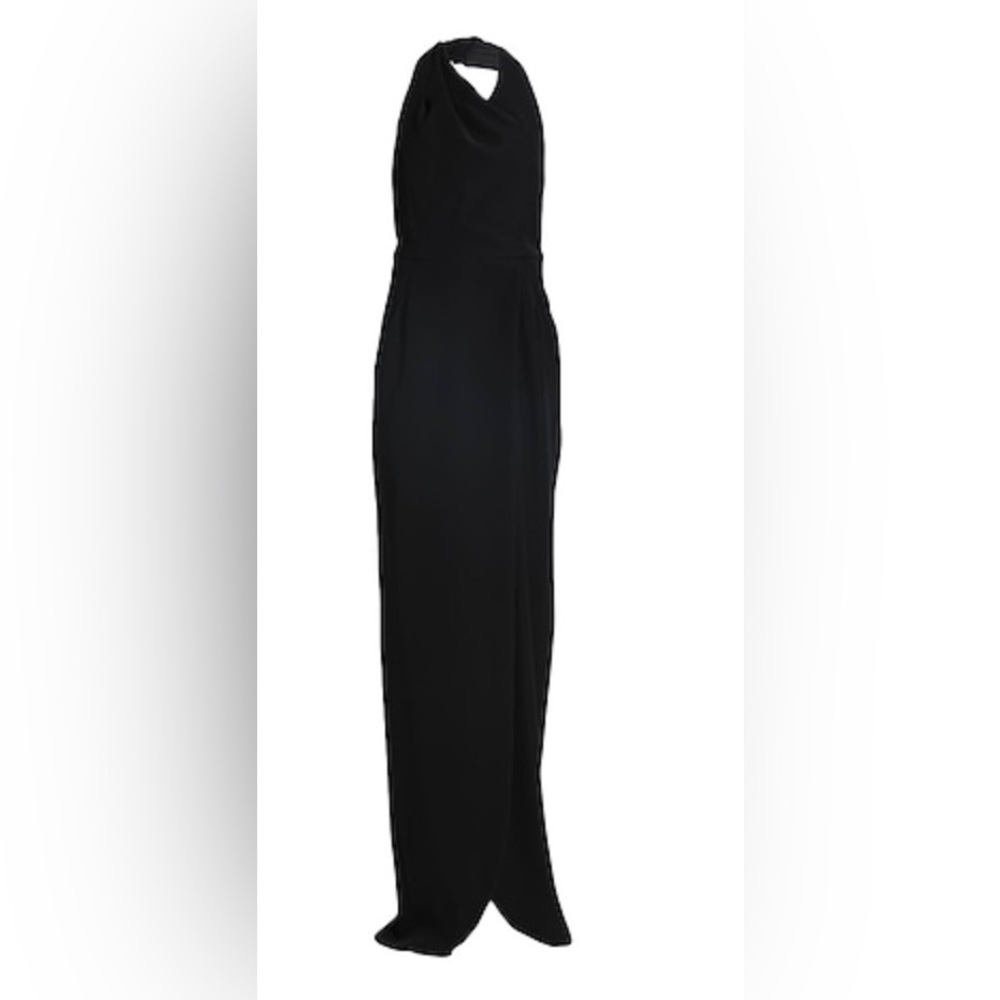 Emporio Armani Backless Floor Length Dress With Pockets